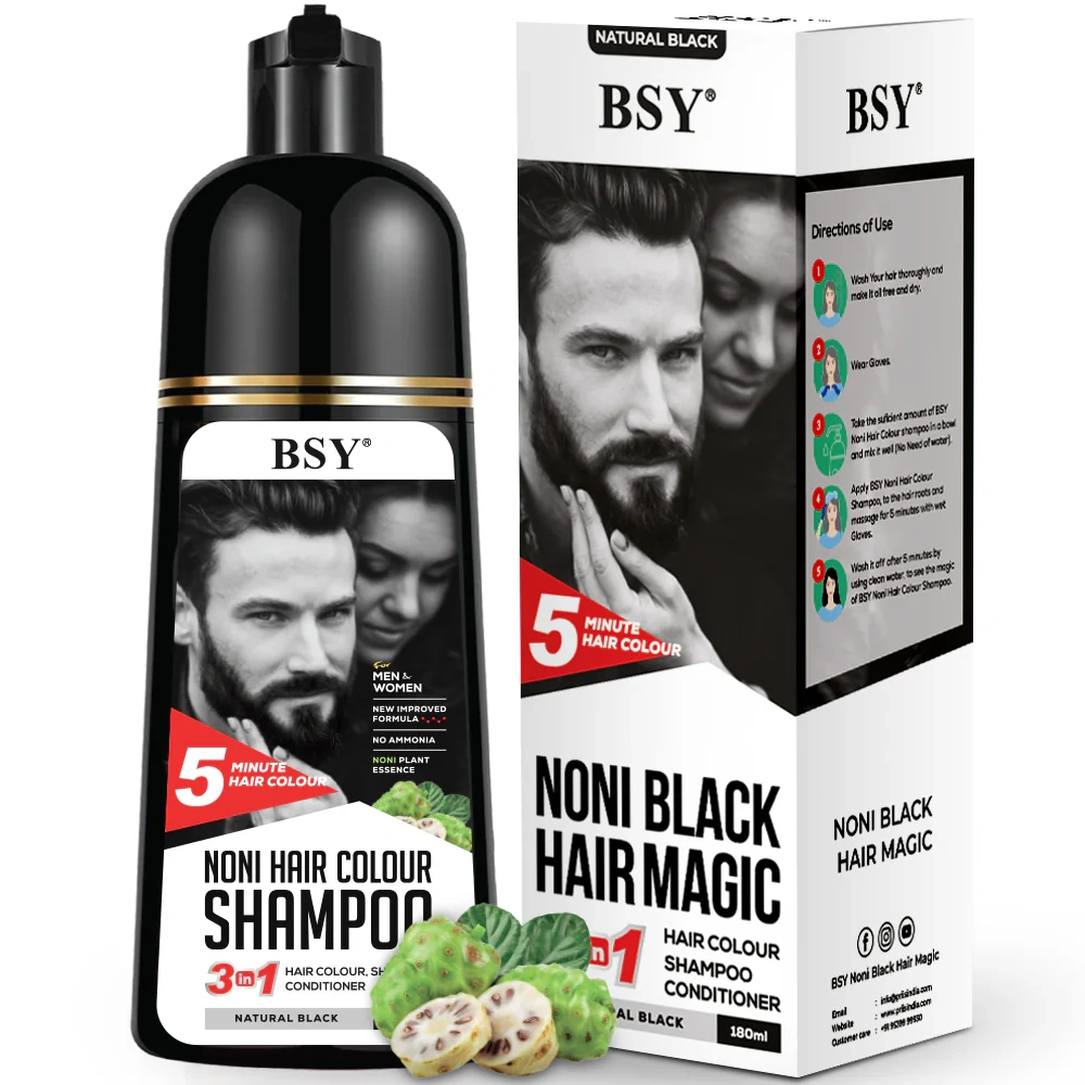 BSY Noni Natural Black Hair color shampoo